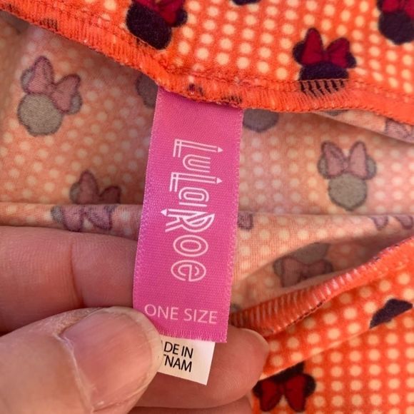 NWT LuLaRoe OS Disney Minnie Mouse Leggings (Fits Sizes 2-10) - Picture 4 of 6